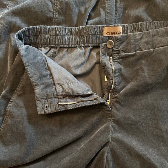 Oska Neeptu Navy Blue Micro Corduroy Barrel Leg Pant Sz 3 (sz 10-12) 10210710056 - Picture 7 of 7
